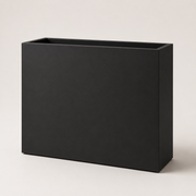 Elevated Rectangular Metal Planter with Insert Shelf