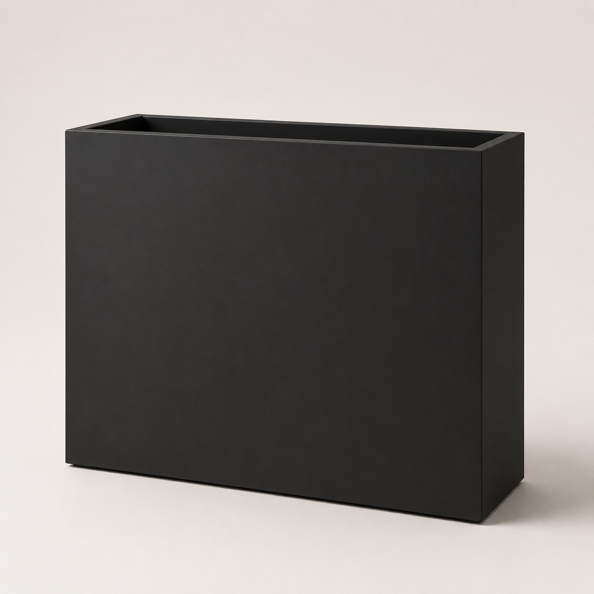 Elevated Rectangular Metal Planter with Insert Shelf
