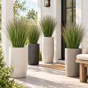 Artificial grass greenery accent for planter and container styling