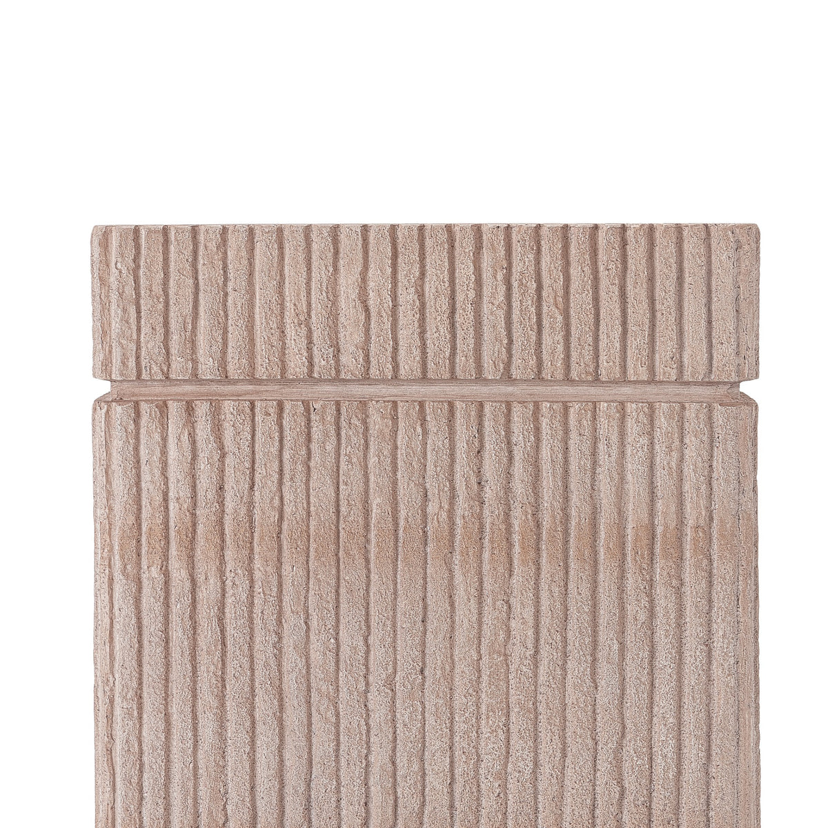 Natural Travertine Propane Tank Cover Side Table texture detail
