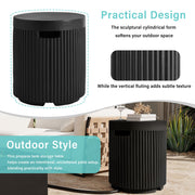 Black MGO propane tank cover material detail