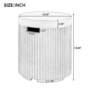 Round propane tank cover side table dimensions