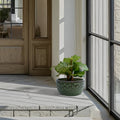 Hammered Ceramic Outdoor Planter Set — Set of 3