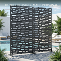 Broadline Metal Privacy Screen — Set of 2
